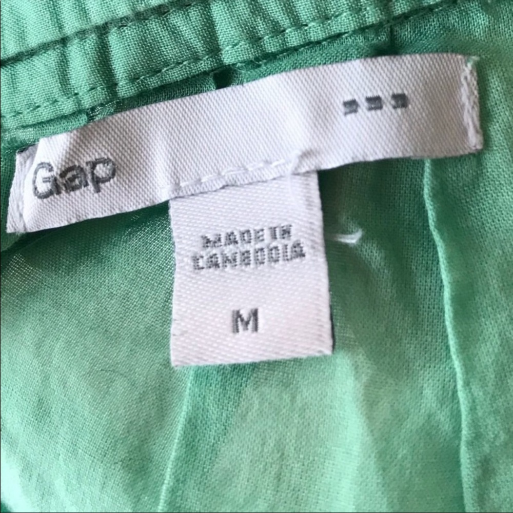 GAP Mint Ruffle Neck Blouse - Picture 3 of 3